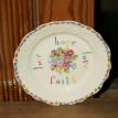 Decoupaged Antique Bread Plate - $8.00